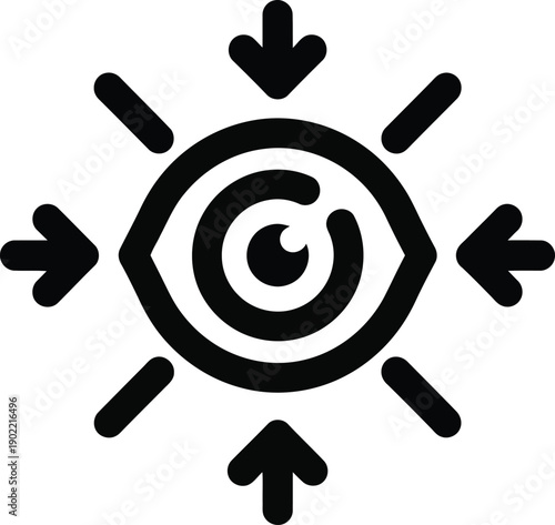 copyright symbol eye with arrows