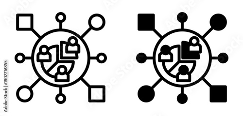 Segment Archetype Icon Collection line & Mixed Style icon 