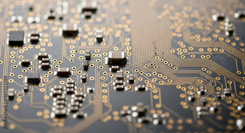 Circuit Board Technology: Electronics Components, Motherboard, PCB, Integrated Circuits, High-Tech Engineering