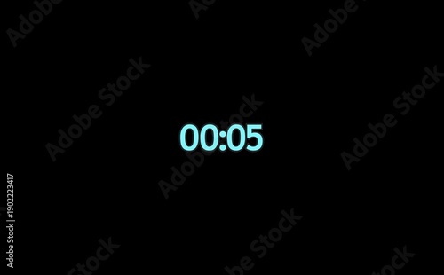 10 second Digital countdown 10seconds. one minute countdown timer animation. Dynamic 10s Countdown Animation Engaging Timer Visuals for Events 4k video