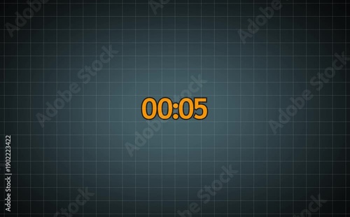 10 second Digital countdown 10seconds. one minute countdown timer animation. Dynamic 10s Countdown Animation Engaging Timer Visuals for Events 4k video