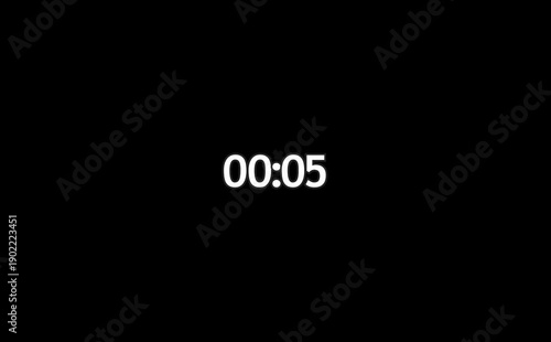 10 second Digital countdown 10seconds. one minute countdown timer animation. Dynamic 10s Countdown Animation Engaging Timer Visuals for Events 4k video
