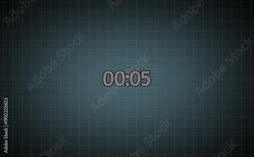 10 second Digital countdown 10seconds. one minute countdown timer animation. Dynamic 10s Countdown Animation Engaging Timer Visuals for Events 4k video