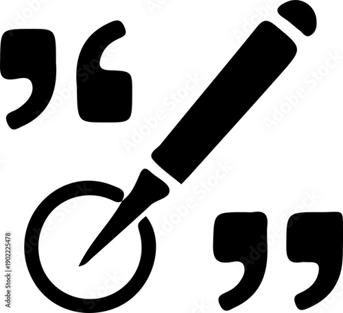 Writing Quote Pen Icon