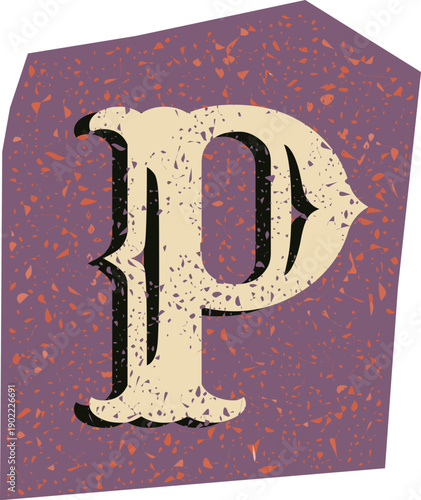 Letter P Ransom Cut Out Alphabet