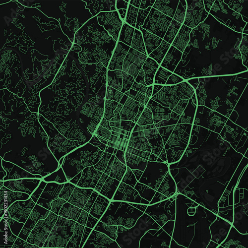 Austin City Map discover a precision crafted monochrome urban layout where refined linework and subtle tones reveal a meticulous grid, emphasizing refined linework, with balanced composition.
