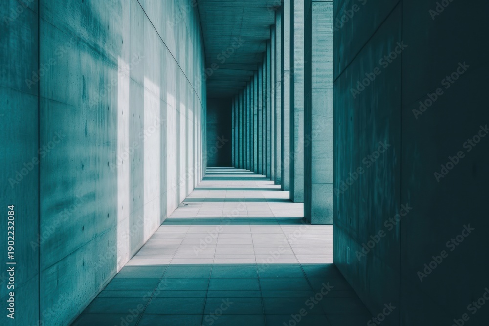 Fototapeta premium Architecture backgrounds futuristic corridor.