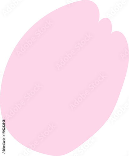 바람에 흩날리는 핑크 벚꽃잎 낱개 일러스트 세트