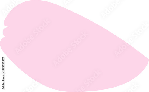 바람에 흩날리는 핑크 벚꽃잎 낱개 일러스트 세트