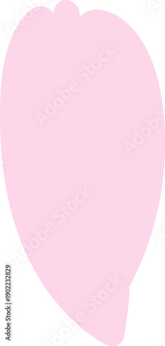 바람에 흩날리는 핑크 벚꽃잎 낱개 일러스트 세트