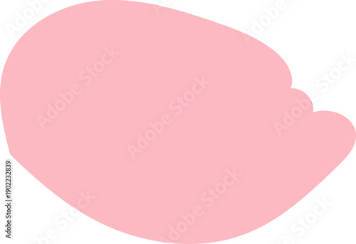 바람에 흩날리는 핑크 벚꽃잎 낱개 일러스트 세트