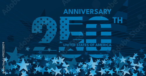 250th Anniversary of the United States of America, patriotic banner, poster, America 250