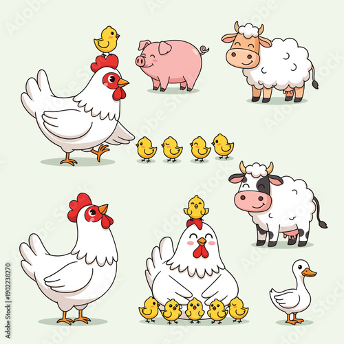 Farm Animals and Chicks