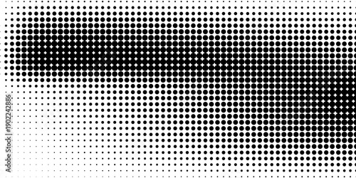 Abstract halftone dotted background. Monochrome grunge pattern with dot and circles. Vector modern pop art texture for posters, sites, business cards, cover, postcards, labels, stickers layout
