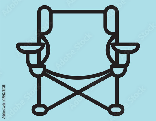 Elevate your film or television production with this sleek director's chair, perfect for adding a touch of modern style to your set or studio