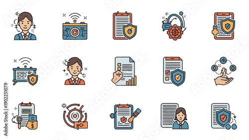 Playful Kids Learning and Education Icons Set with Toys, Books, and School Supplies in Cartoon Style