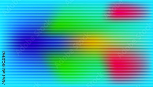 Vibrant colorful abstract background with blurred shapes and hues on screen