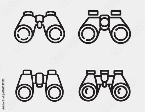 Binoculars Collection: A meticulously curated collection of binoculars, essential tools for observation, exploration, and discovery.