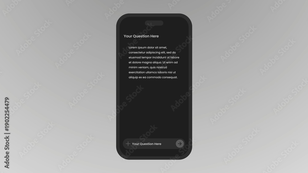 AI Text Generate Phone Prompt Animated Template Stock Template | Adobe ...