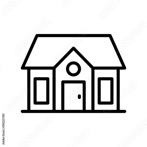featuring a house sketch for coloring vector icon design