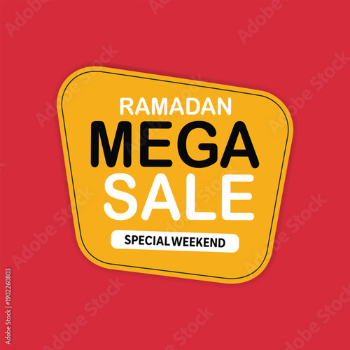 Ramadan mega sale special weekend advertisement