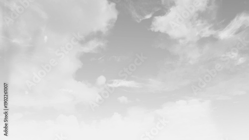 White stormy cloudy rainy sky, overcast