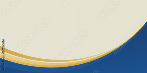Abstract elegant blue luxury background with gold line. Modern futuristic background.