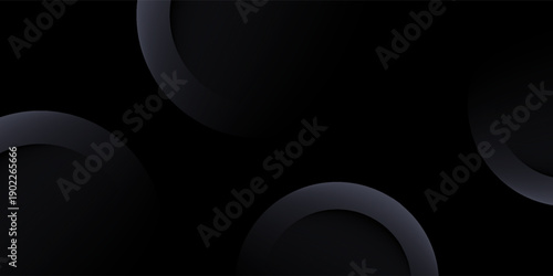 Black premium abstract background with luxury gradient geometric elements. Rich background for exclusive design.
