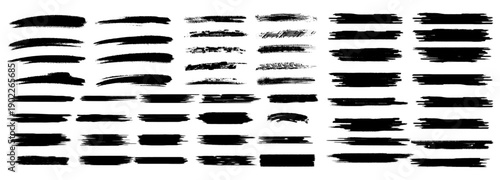 Grunge Brush stroke set. Abstract paint brush stroke texture set
