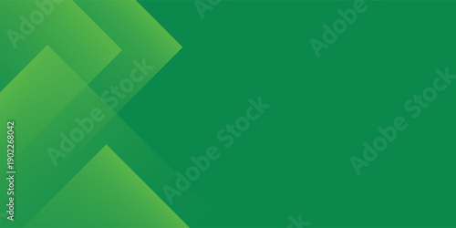 Green abstract background with geometric shapes gradient color for presentation design. Suit for business, corporate, institution, conference, party, festive, seminar, and talks.