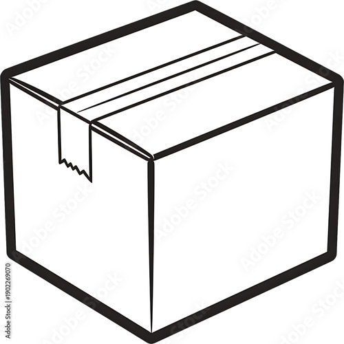 vector illustration of a box