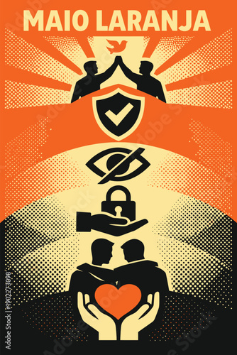 Maio Laranja Child Safety Campaign Concept