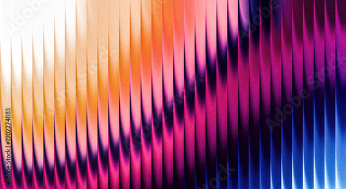 Εκτύπωση καμβά Grainy vibrant abstract gradient pattern with sharp geometric lines and rich col