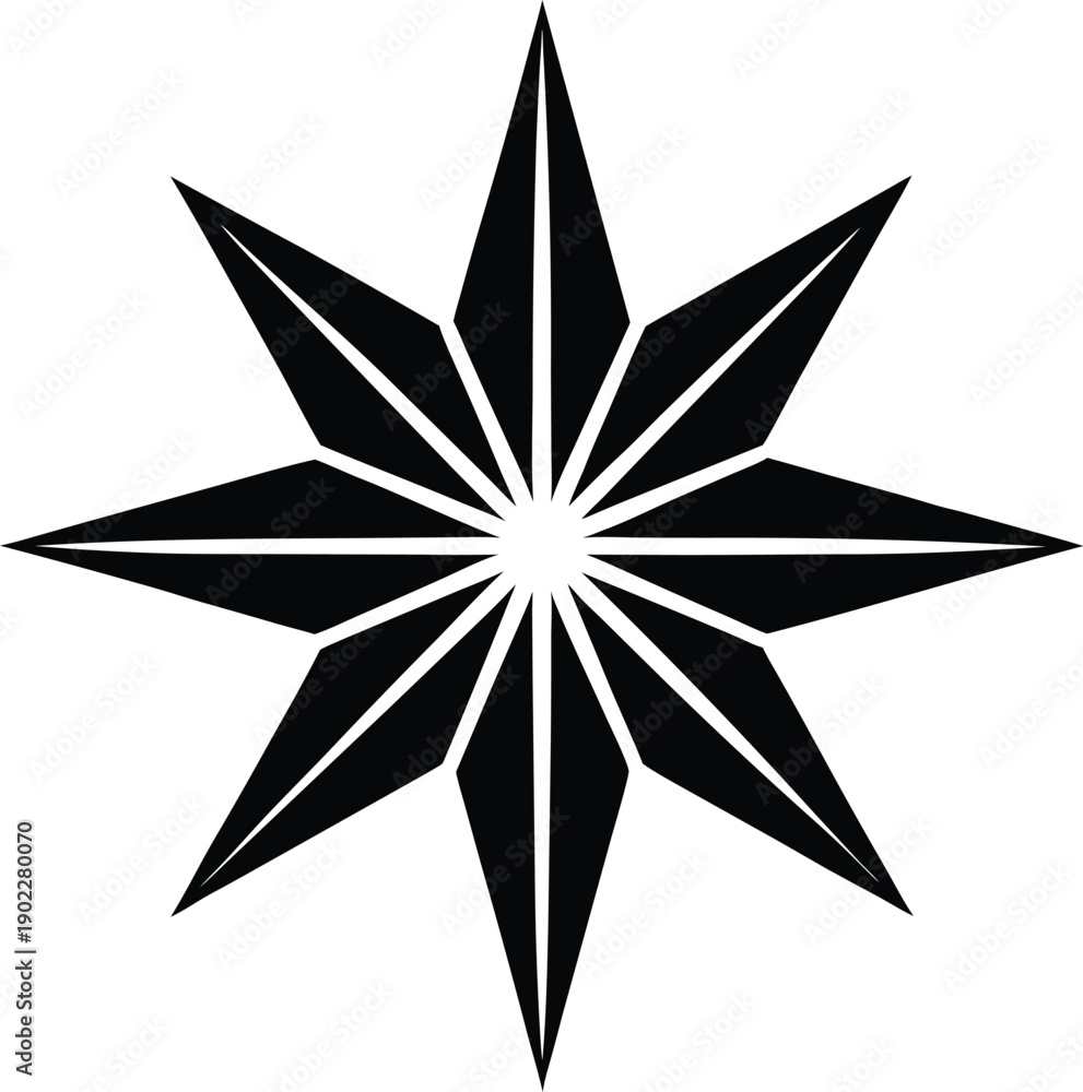 Fototapeta premium black star icon