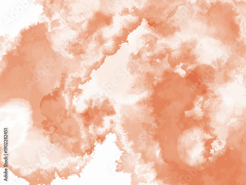 オレンジ色の雲