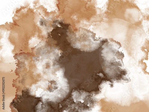 ブラウンのスプレーイラスト