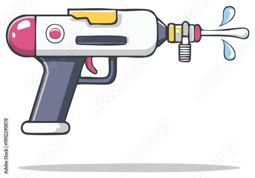 Cartoon Water Gun Spraying Water Toy Pistol Fun Summer Outdoor Activity