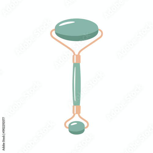 Green Jade Facial Roller for Relaxation and Skincare