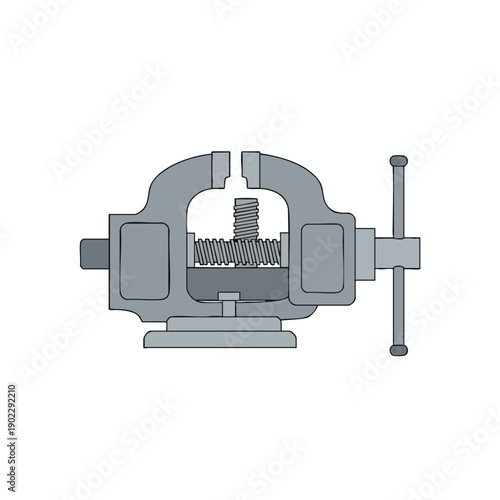 Illustration of a Bench Vice Tool