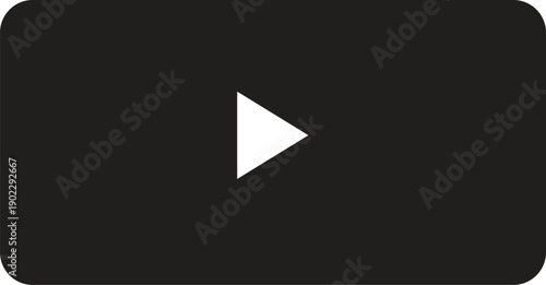Video Player Card with Play Button Icon in Minimal Design