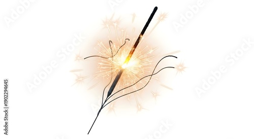 feather grass isolated on white