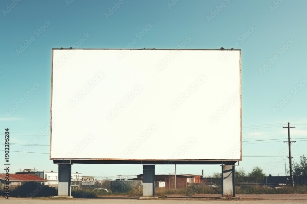 Fototapeta premium Billboard transportation advertisement automobile.