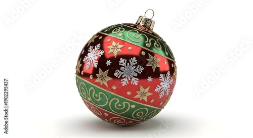 christmas decoration isolated on white