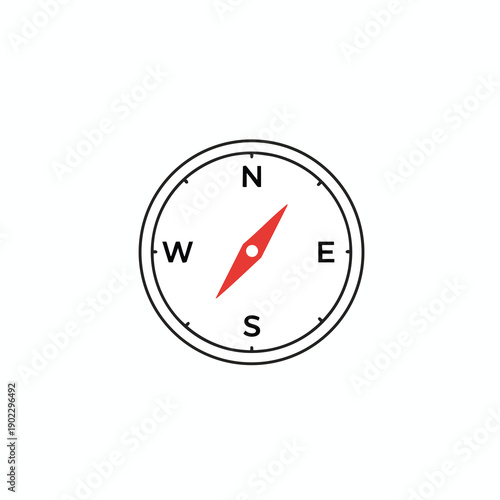 Free Download Simple Compass Illustration - GFXLoad