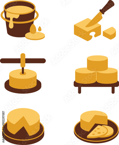 Step-by-step process of making cheese from milk in a rustic kitchen setting

