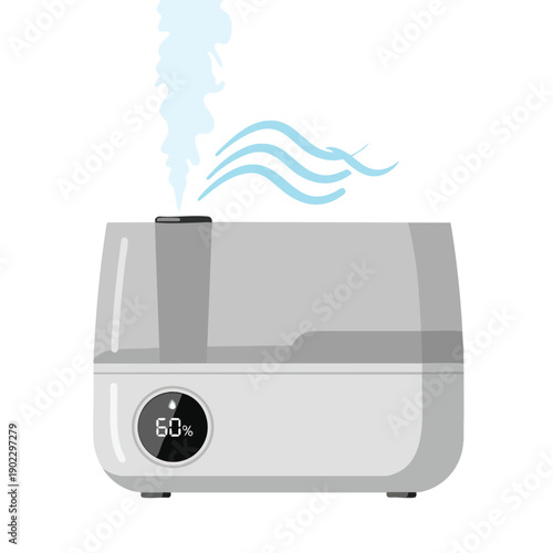 Modern Humidifier with Digital Display