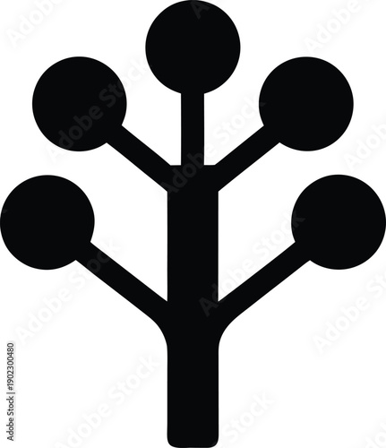 neural network web silhouette vector illustration on transparent background