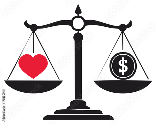 Heart versus Money: Balancing Scale Concept, Business and Finance