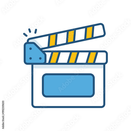 Clapperboard vector icon