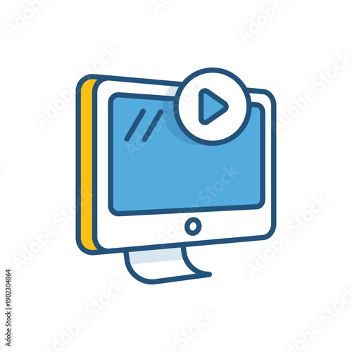 Streaming vector icon